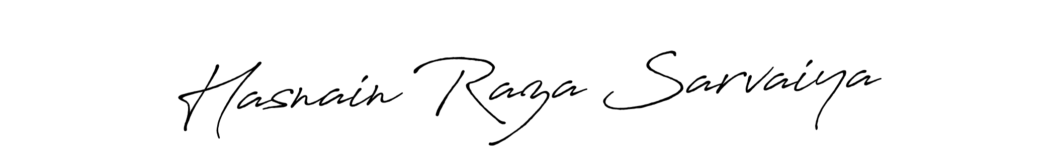 Hasnain Raza Sarvaiya stylish signature style. Best Handwritten Sign (Antro_Vectra_Bolder) for my name. Handwritten Signature Collection Ideas for my name Hasnain Raza Sarvaiya. Hasnain Raza Sarvaiya signature style 7 images and pictures png