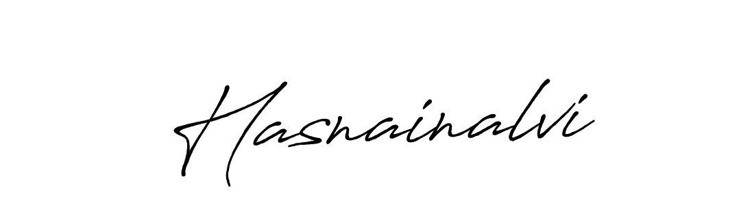 How to make Hasnainalvi signature? Antro_Vectra_Bolder is a professional autograph style. Create handwritten signature for Hasnainalvi name. Hasnainalvi signature style 7 images and pictures png