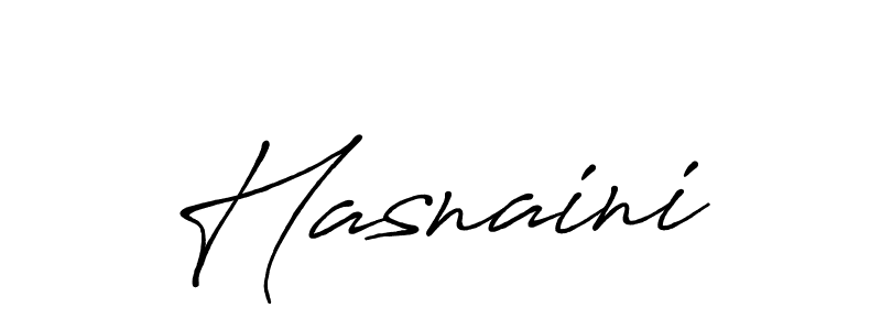 It looks lik you need a new signature style for name Hasnaini. Design unique handwritten (Antro_Vectra_Bolder) signature with our free signature maker in just a few clicks. Hasnaini signature style 7 images and pictures png