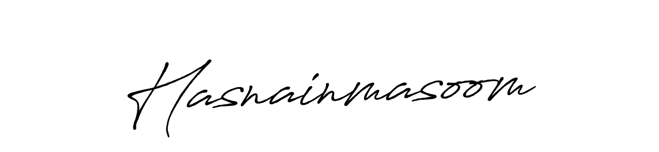 It looks lik you need a new signature style for name Hasnainmasoom. Design unique handwritten (Antro_Vectra_Bolder) signature with our free signature maker in just a few clicks. Hasnainmasoom signature style 7 images and pictures png