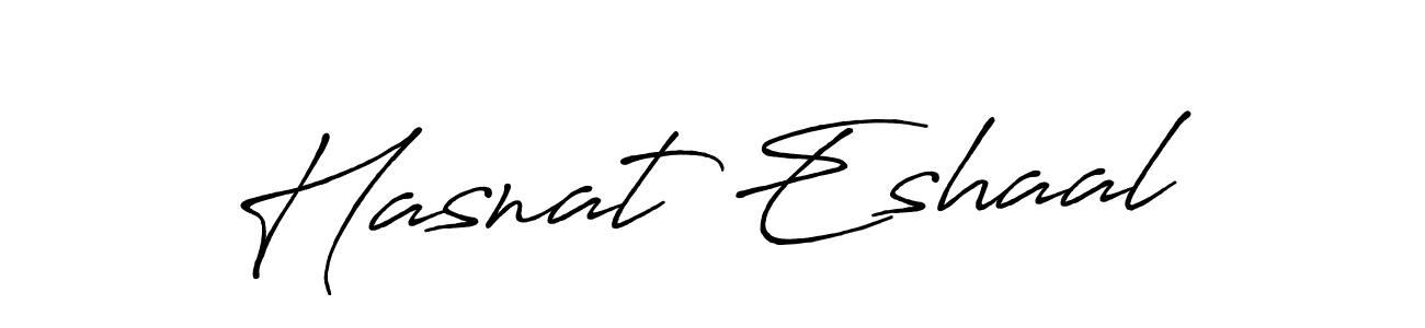 Also we have Hasnat Eshaal name is the best signature style. Create professional handwritten signature collection using Antro_Vectra_Bolder autograph style. Hasnat Eshaal signature style 7 images and pictures png