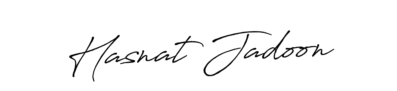 Also we have Hasnat Jadoon name is the best signature style. Create professional handwritten signature collection using Antro_Vectra_Bolder autograph style. Hasnat Jadoon signature style 7 images and pictures png