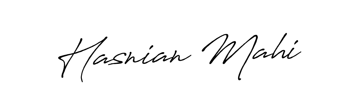 It looks lik you need a new signature style for name Hasnian Mahi. Design unique handwritten (Antro_Vectra_Bolder) signature with our free signature maker in just a few clicks. Hasnian Mahi signature style 7 images and pictures png