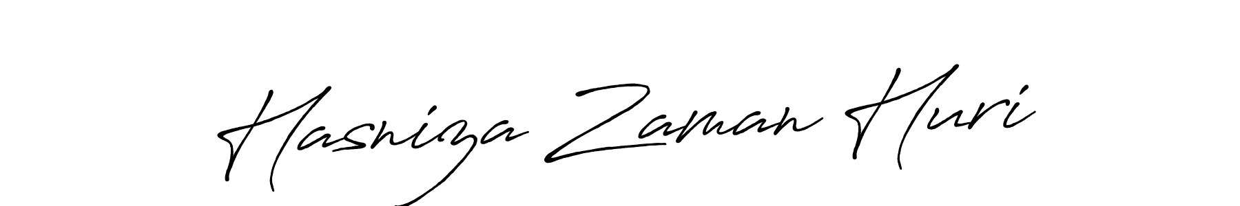 Also we have Hasniza Zaman Huri name is the best signature style. Create professional handwritten signature collection using Antro_Vectra_Bolder autograph style. Hasniza Zaman Huri signature style 7 images and pictures png