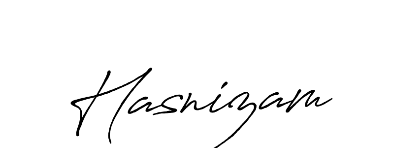 How to make Hasnizam name signature. Use Antro_Vectra_Bolder style for creating short signs online. This is the latest handwritten sign. Hasnizam signature style 7 images and pictures png