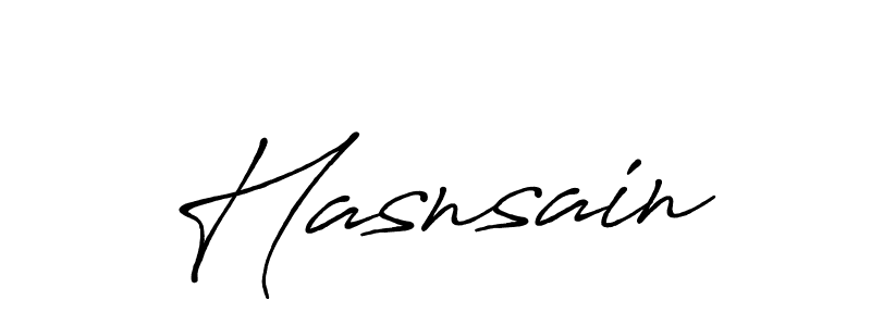 How to make Hasnsain signature? Antro_Vectra_Bolder is a professional autograph style. Create handwritten signature for Hasnsain name. Hasnsain signature style 7 images and pictures png