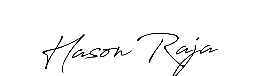 Design your own signature with our free online signature maker. With this signature software, you can create a handwritten (Antro_Vectra_Bolder) signature for name Hason Raja. Hason Raja signature style 7 images and pictures png