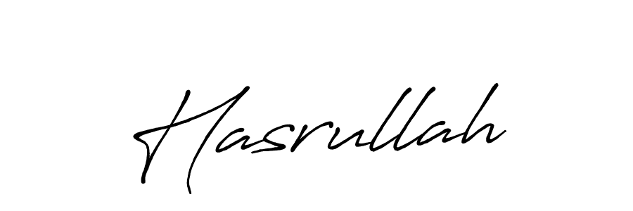 How to make Hasrullah name signature. Use Antro_Vectra_Bolder style for creating short signs online. This is the latest handwritten sign. Hasrullah signature style 7 images and pictures png