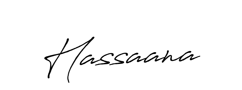 Design your own signature with our free online signature maker. With this signature software, you can create a handwritten (Antro_Vectra_Bolder) signature for name Hassaana. Hassaana signature style 7 images and pictures png