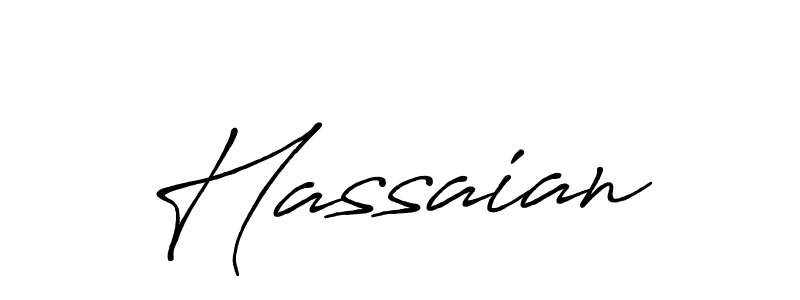 Create a beautiful signature design for name Hassaian. With this signature (Antro_Vectra_Bolder) fonts, you can make a handwritten signature for free. Hassaian signature style 7 images and pictures png