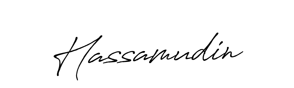 Make a beautiful signature design for name Hassamudin. Use this online signature maker to create a handwritten signature for free. Hassamudin signature style 7 images and pictures png