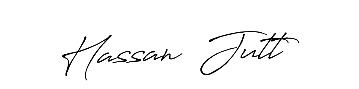 Use a signature maker to create a handwritten signature online. With this signature software, you can design (Antro_Vectra_Bolder) your own signature for name Hassan  Jutt. Hassan  Jutt signature style 7 images and pictures png