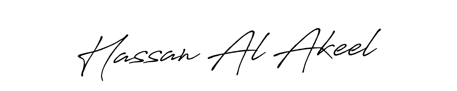Similarly Antro_Vectra_Bolder is the best handwritten signature design. Signature creator online .You can use it as an online autograph creator for name Hassan Al Akeel. Hassan Al Akeel signature style 7 images and pictures png
