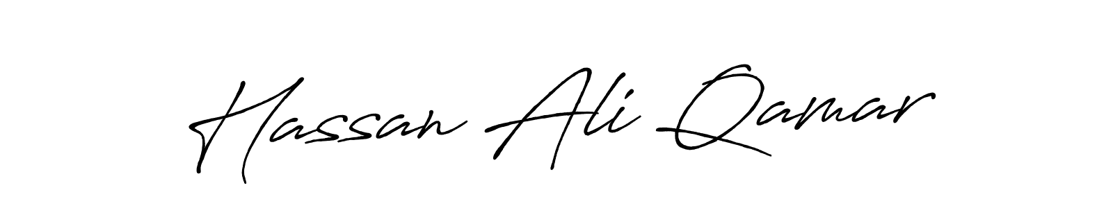 Also we have Hassan Ali Qamar name is the best signature style. Create professional handwritten signature collection using Antro_Vectra_Bolder autograph style. Hassan Ali Qamar signature style 7 images and pictures png
