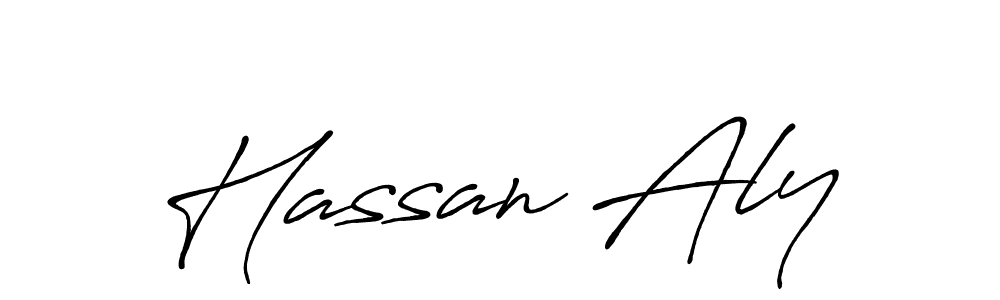 Similarly Antro_Vectra_Bolder is the best handwritten signature design. Signature creator online .You can use it as an online autograph creator for name Hassan Aly. Hassan Aly signature style 7 images and pictures png