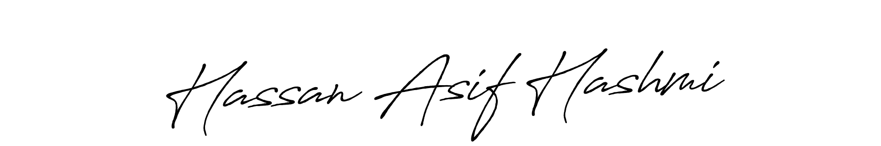 Make a beautiful signature design for name Hassan Asif Hashmi. With this signature (Antro_Vectra_Bolder) style, you can create a handwritten signature for free. Hassan Asif Hashmi signature style 7 images and pictures png