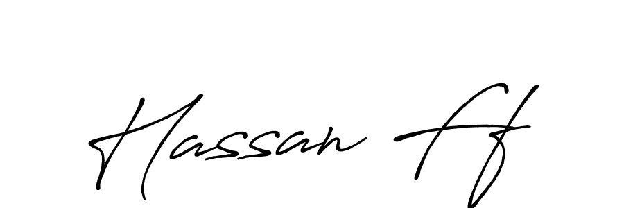 Use a signature maker to create a handwritten signature online. With this signature software, you can design (Antro_Vectra_Bolder) your own signature for name Hassan Ff. Hassan Ff signature style 7 images and pictures png