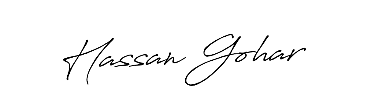 It looks lik you need a new signature style for name Hassan Gohar. Design unique handwritten (Antro_Vectra_Bolder) signature with our free signature maker in just a few clicks. Hassan Gohar signature style 7 images and pictures png