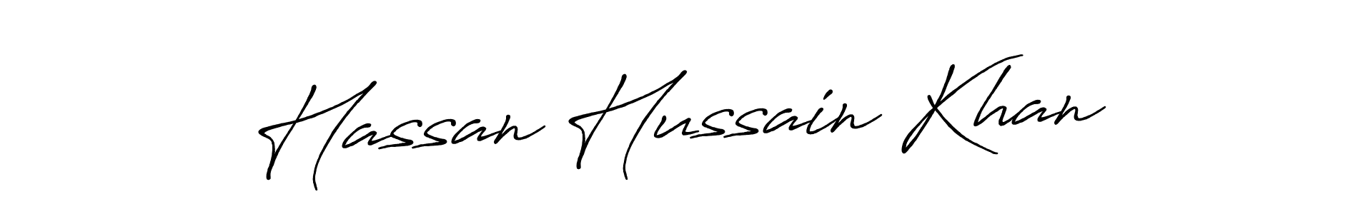 How to make Hassan Hussain Khan signature? Antro_Vectra_Bolder is a professional autograph style. Create handwritten signature for Hassan Hussain Khan name. Hassan Hussain Khan signature style 7 images and pictures png