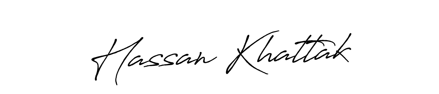 How to make Hassan Khattak name signature. Use Antro_Vectra_Bolder style for creating short signs online. This is the latest handwritten sign. Hassan Khattak signature style 7 images and pictures png