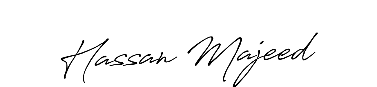 Create a beautiful signature design for name Hassan Majeed. With this signature (Antro_Vectra_Bolder) fonts, you can make a handwritten signature for free. Hassan Majeed signature style 7 images and pictures png