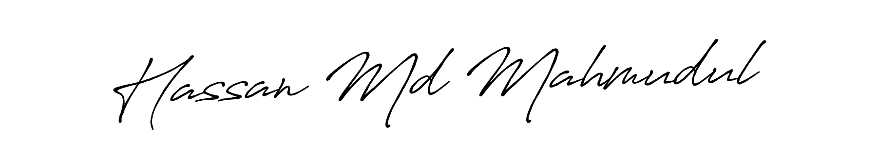 How to make Hassan Md Mahmudul signature? Antro_Vectra_Bolder is a professional autograph style. Create handwritten signature for Hassan Md Mahmudul name. Hassan Md Mahmudul signature style 7 images and pictures png