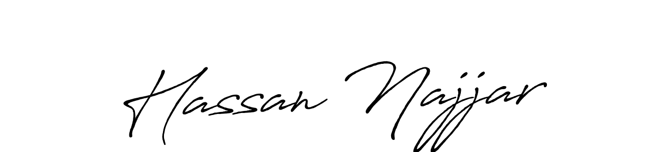 You should practise on your own different ways (Antro_Vectra_Bolder) to write your name (Hassan Najjar) in signature. don't let someone else do it for you. Hassan Najjar signature style 7 images and pictures png