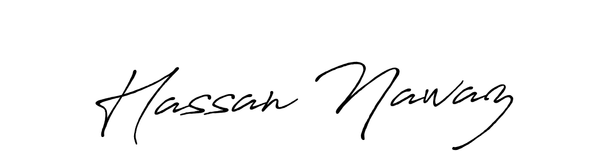 The best way (Antro_Vectra_Bolder) to make a short signature is to pick only two or three words in your name. The name Hassan Nawaz include a total of six letters. For converting this name. Hassan Nawaz signature style 7 images and pictures png