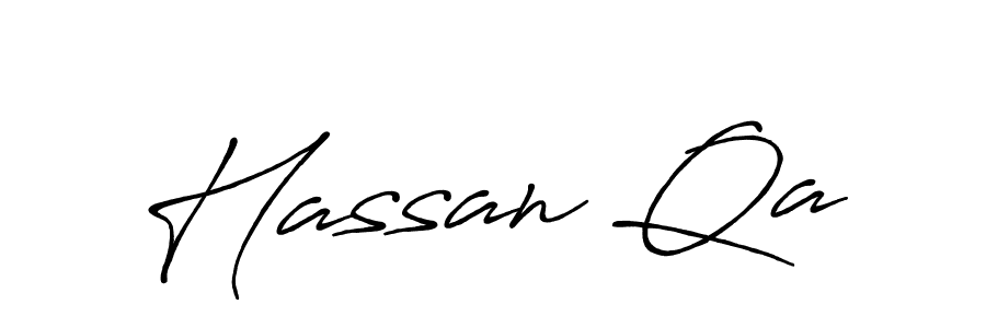 Create a beautiful signature design for name Hassan Qa. With this signature (Antro_Vectra_Bolder) fonts, you can make a handwritten signature for free. Hassan Qa signature style 7 images and pictures png