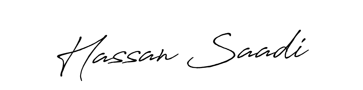 Make a short Hassan Saadi signature style. Manage your documents anywhere anytime using Antro_Vectra_Bolder. Create and add eSignatures, submit forms, share and send files easily. Hassan Saadi signature style 7 images and pictures png
