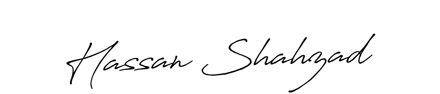 Hassan Shahzad stylish signature style. Best Handwritten Sign (Antro_Vectra_Bolder) for my name. Handwritten Signature Collection Ideas for my name Hassan Shahzad. Hassan Shahzad signature style 7 images and pictures png