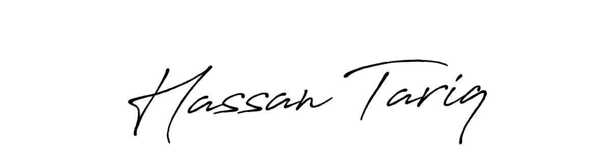 Also we have Hassan Tariq name is the best signature style. Create professional handwritten signature collection using Antro_Vectra_Bolder autograph style. Hassan Tariq signature style 7 images and pictures png