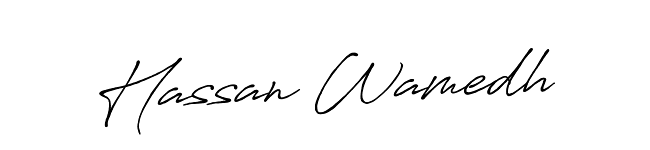 You should practise on your own different ways (Antro_Vectra_Bolder) to write your name (Hassan Wamedh) in signature. don't let someone else do it for you. Hassan Wamedh signature style 7 images and pictures png