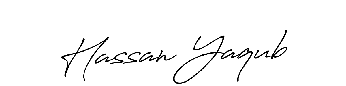 Also You can easily find your signature by using the search form. We will create Hassan Yaqub name handwritten signature images for you free of cost using Antro_Vectra_Bolder sign style. Hassan Yaqub signature style 7 images and pictures png