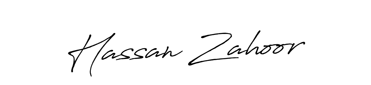 Also You can easily find your signature by using the search form. We will create Hassan Zahoor name handwritten signature images for you free of cost using Antro_Vectra_Bolder sign style. Hassan Zahoor signature style 7 images and pictures png