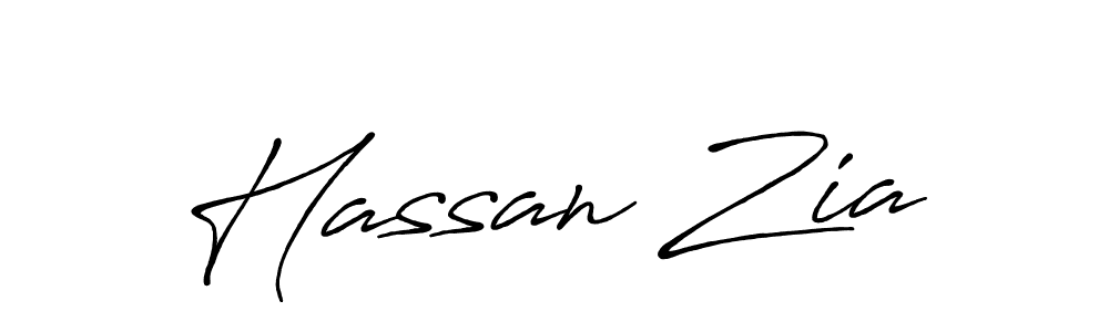 Design your own signature with our free online signature maker. With this signature software, you can create a handwritten (Antro_Vectra_Bolder) signature for name Hassan Zia. Hassan Zia signature style 7 images and pictures png