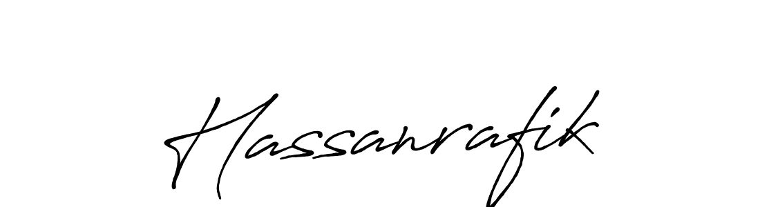 Design your own signature with our free online signature maker. With this signature software, you can create a handwritten (Antro_Vectra_Bolder) signature for name Hassanrafik. Hassanrafik signature style 7 images and pictures png