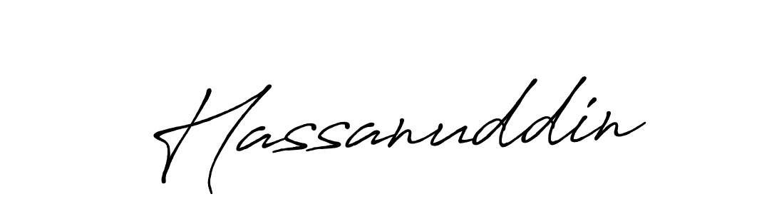 Hassanuddin stylish signature style. Best Handwritten Sign (Antro_Vectra_Bolder) for my name. Handwritten Signature Collection Ideas for my name Hassanuddin. Hassanuddin signature style 7 images and pictures png