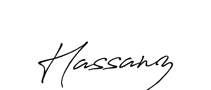 Use a signature maker to create a handwritten signature online. With this signature software, you can design (Antro_Vectra_Bolder) your own signature for name Hassanz. Hassanz signature style 7 images and pictures png