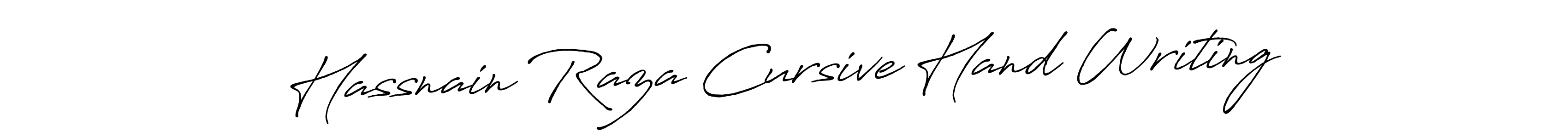 Create a beautiful signature design for name Hassnain Raza Cursive Hand Writing. With this signature (Antro_Vectra_Bolder) fonts, you can make a handwritten signature for free. Hassnain Raza Cursive Hand Writing signature style 7 images and pictures png