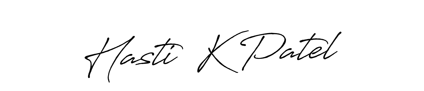 You should practise on your own different ways (Antro_Vectra_Bolder) to write your name (Hasti  K Patel) in signature. don't let someone else do it for you. Hasti  K Patel signature style 7 images and pictures png