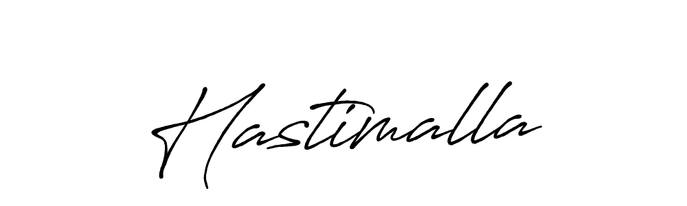 Make a beautiful signature design for name Hastimalla. With this signature (Antro_Vectra_Bolder) style, you can create a handwritten signature for free. Hastimalla signature style 7 images and pictures png