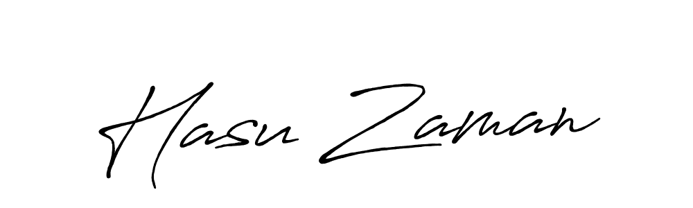 You should practise on your own different ways (Antro_Vectra_Bolder) to write your name (Hasu Zaman) in signature. don't let someone else do it for you. Hasu Zaman signature style 7 images and pictures png