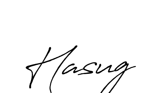 Use a signature maker to create a handwritten signature online. With this signature software, you can design (Antro_Vectra_Bolder) your own signature for name Hasug. Hasug signature style 7 images and pictures png