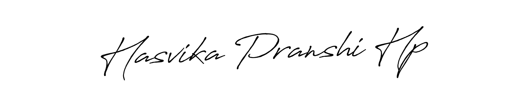 Design your own signature with our free online signature maker. With this signature software, you can create a handwritten (Antro_Vectra_Bolder) signature for name Hasvika Pranshi Hp. Hasvika Pranshi Hp signature style 7 images and pictures png