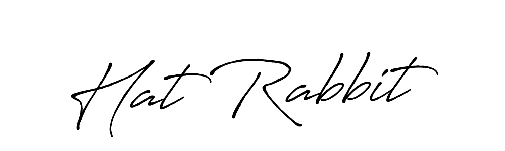 Create a beautiful signature design for name Hat Rabbit. With this signature (Antro_Vectra_Bolder) fonts, you can make a handwritten signature for free. Hat Rabbit signature style 7 images and pictures png