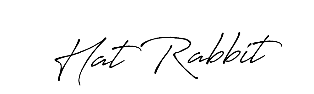 You should practise on your own different ways (Antro_Vectra_Bolder) to write your name (Hat Rabbit) in signature. don't let someone else do it for you. Hat Rabbit signature style 7 images and pictures png