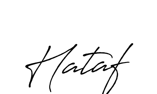 Create a beautiful signature design for name Hataf. With this signature (Antro_Vectra_Bolder) fonts, you can make a handwritten signature for free. Hataf signature style 7 images and pictures png