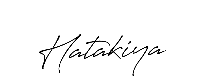 Create a beautiful signature design for name Hatakiya. With this signature (Antro_Vectra_Bolder) fonts, you can make a handwritten signature for free. Hatakiya signature style 7 images and pictures png