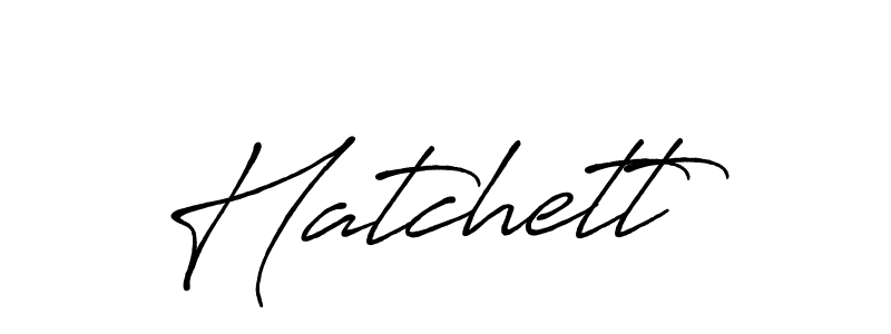 Use a signature maker to create a handwritten signature online. With this signature software, you can design (Antro_Vectra_Bolder) your own signature for name Hatchett. Hatchett signature style 7 images and pictures png